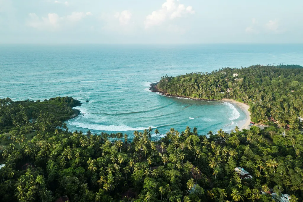 AERIAL VIEW OF HIRIKETIYA BAY