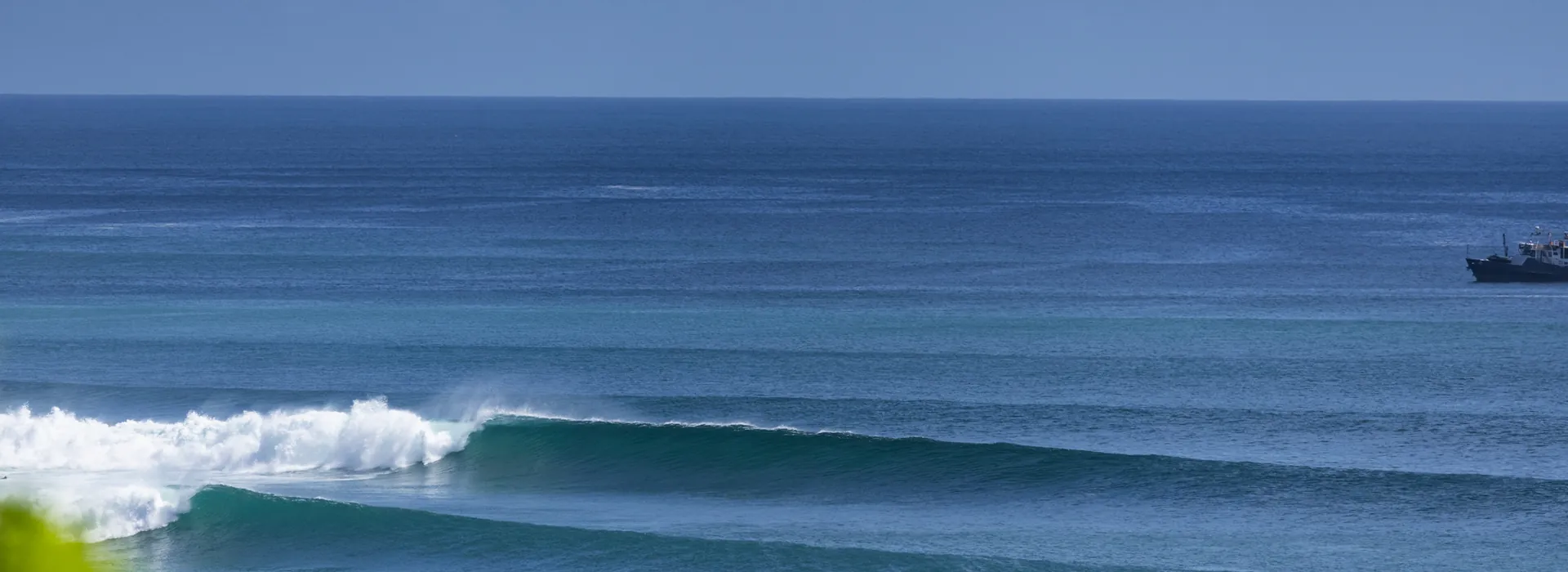 A drone image of a surf spot in the Mentawais