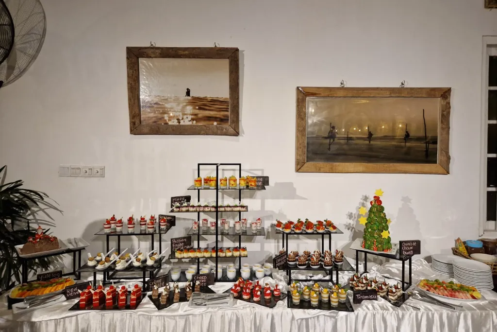 CHRISTMAS DESSERT TABLE AT KIMA SRI LANKA