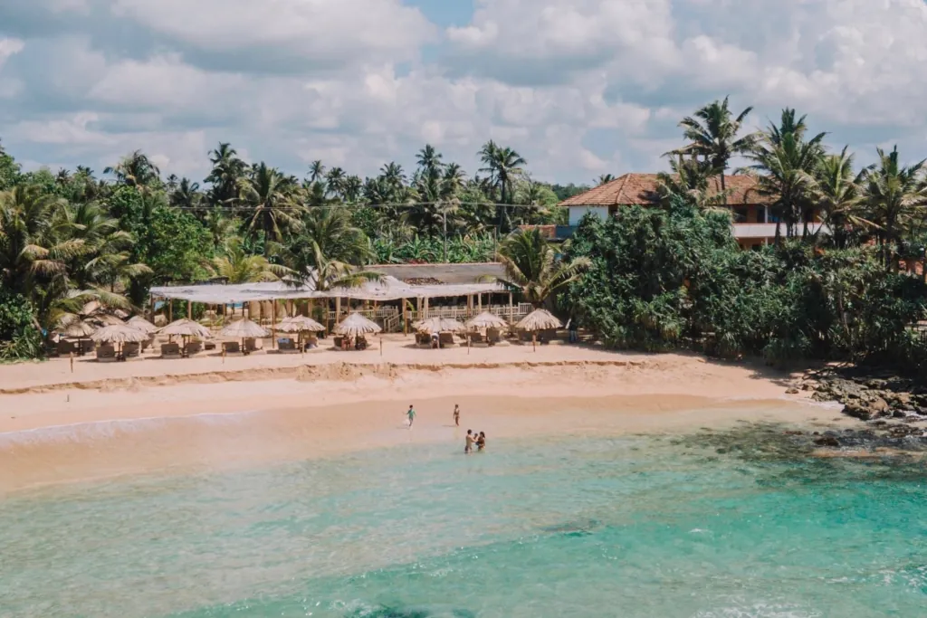 Beachfront bar in Weligama