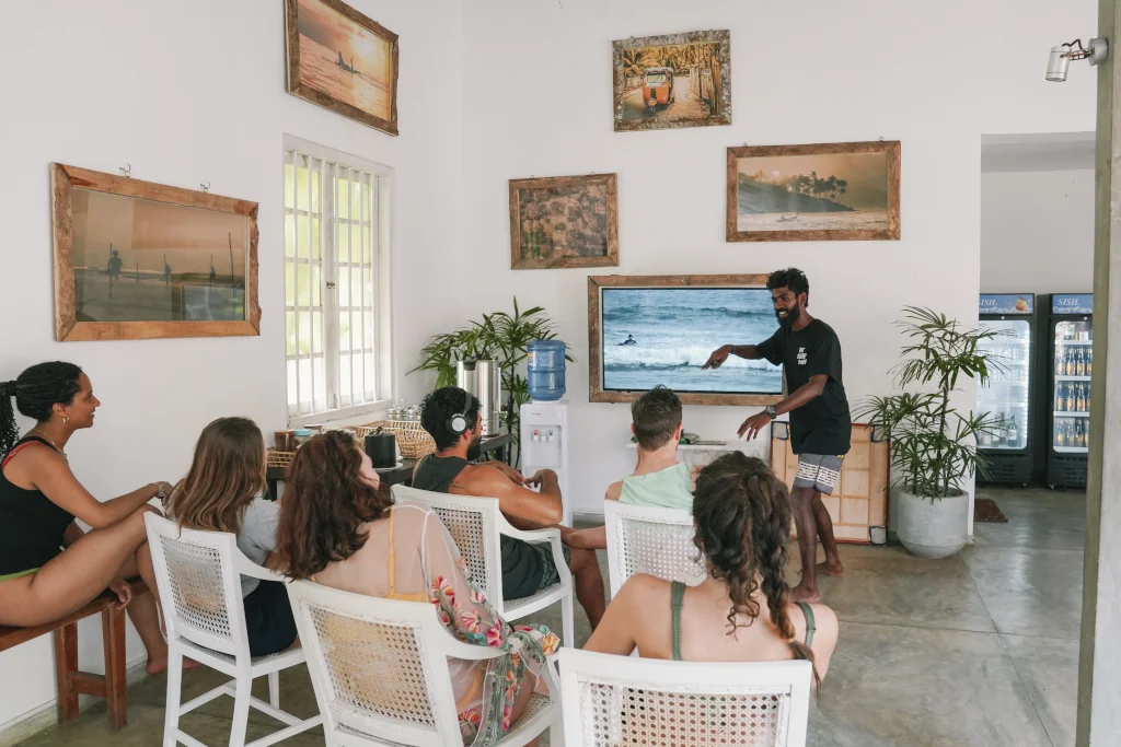video analysis session in Sri Lanka