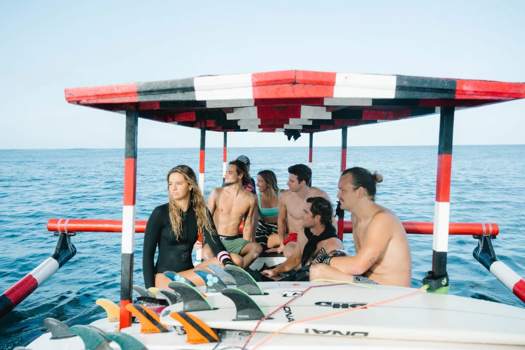 people on our Kima Boat