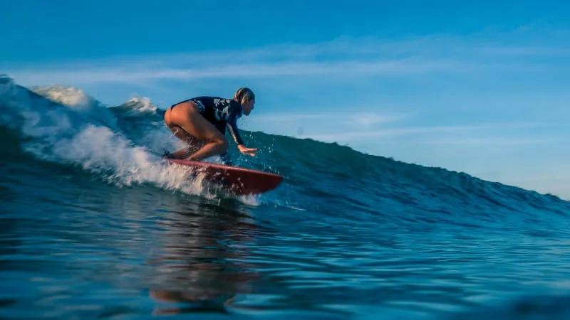 Surfing in Hiriketiya