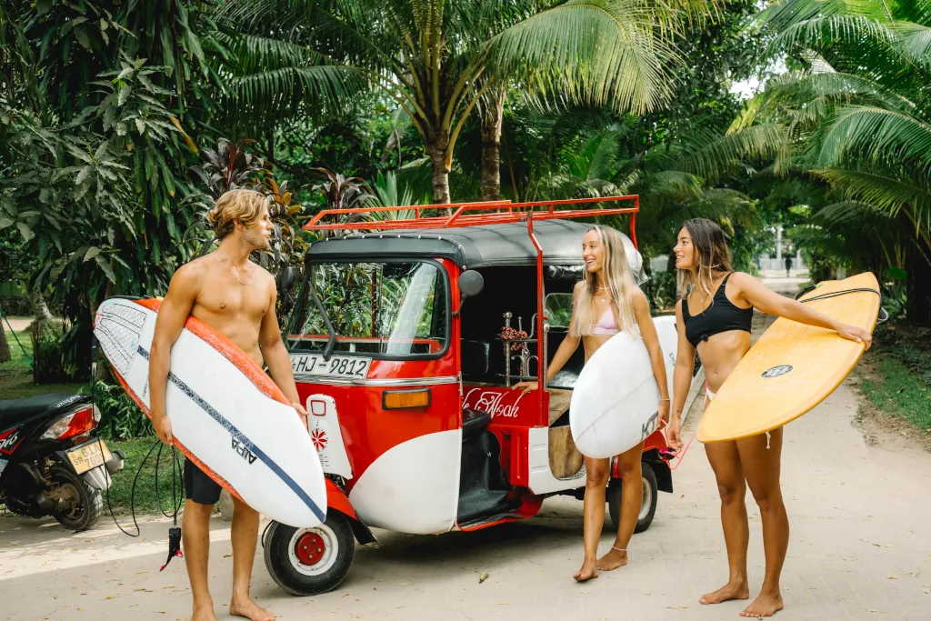 Weligama: Social Vibes und Surfen lernen