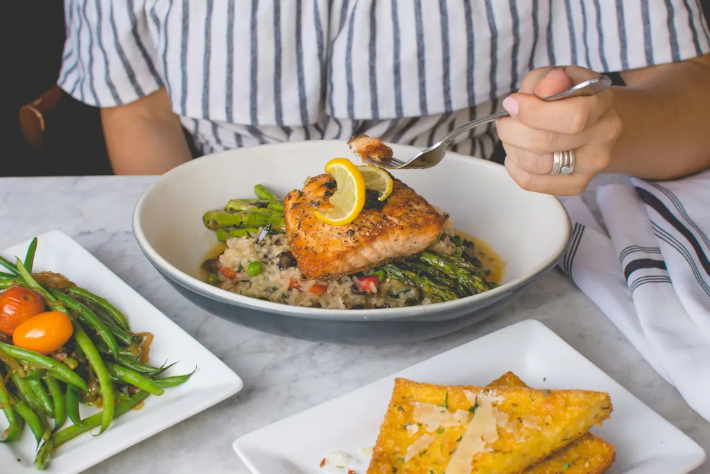 Fresh seafood meal