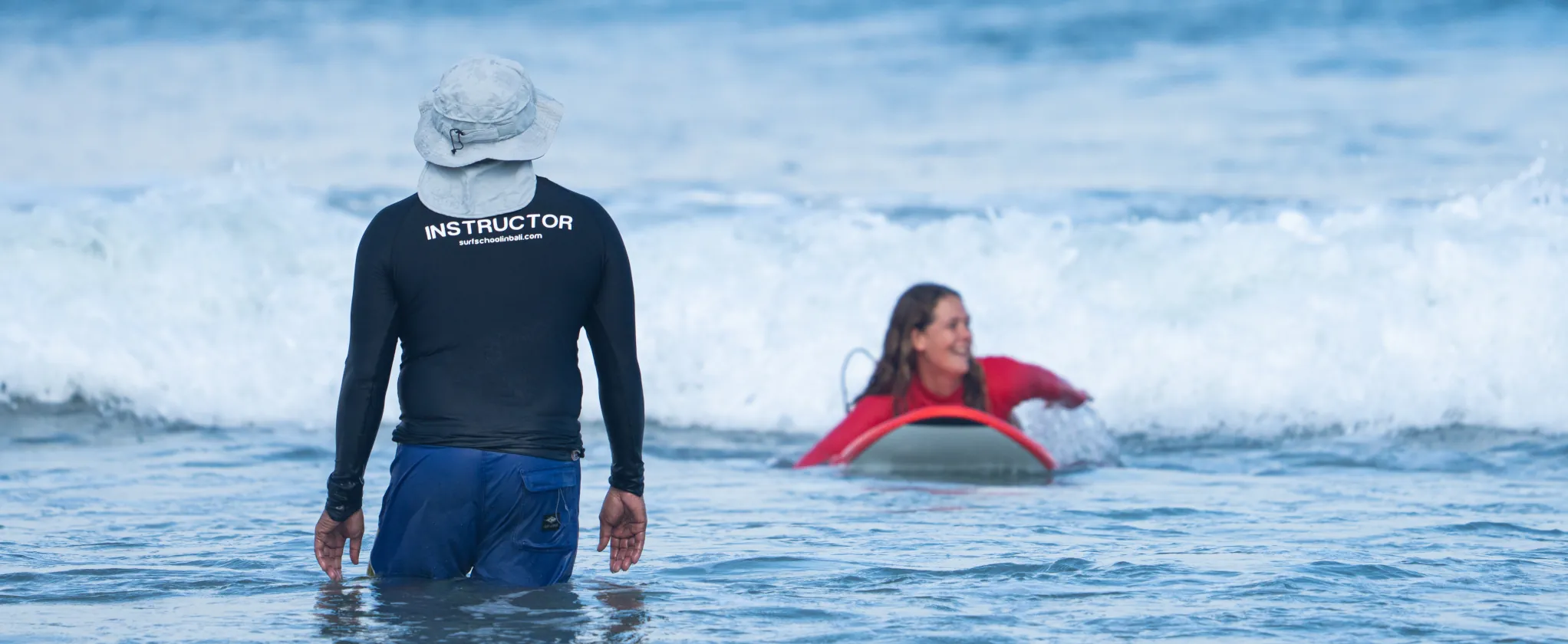 Beginner surf school in Bali